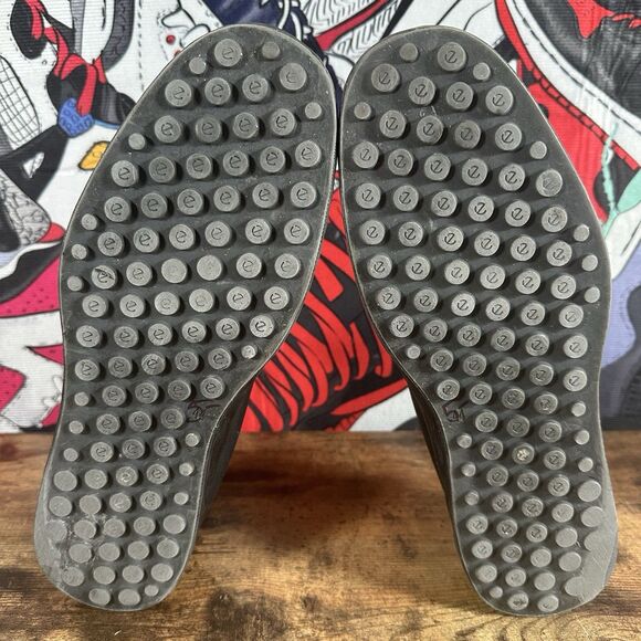 Ecco S-Lite Moc Loafers Mens Size 44 US 10-10.5 Black Leather Slip On Shoes - Picture 6 of 8